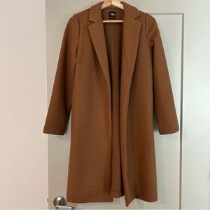 Zara Long Brown Coat